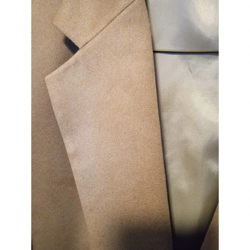 Bert Pulitzer Supra Suede Blazer Mens 46 Long Tan Camel Faux Suede‎ Sport Coat